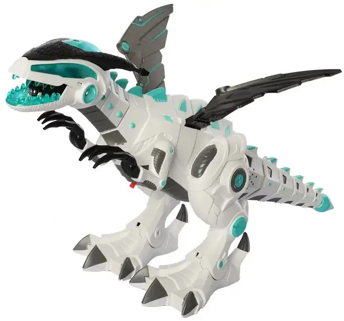 King Óriás Távirányítós Robot Dinoszaurusz Füst + Fény Effektekkel Tűzokádó Sárkány Dínó 50 cm