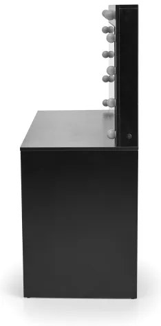 AMORIO sminkasztal fekete