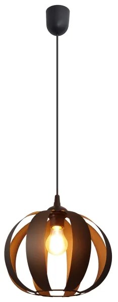 Csillár zsinóron NEWTON 1xE27/15W/230V fekete