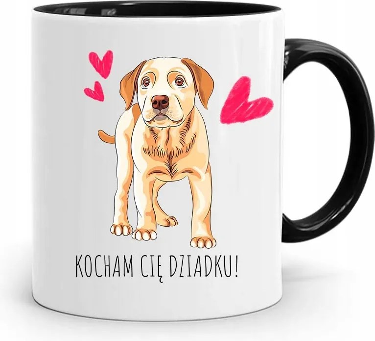 Fekete Bögre Nagypapa Napjára Szeretlek Nagypapa! fényképes nyomattal