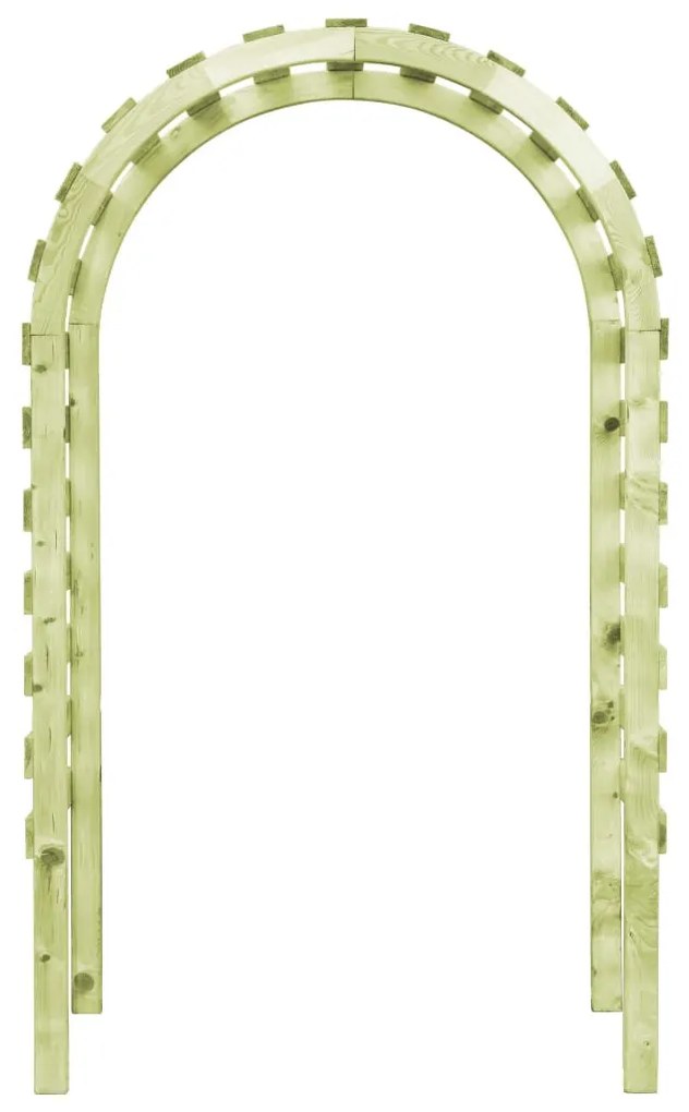 Impregnált fenyőfa kerti pergola 130 x 60 x 230 cm