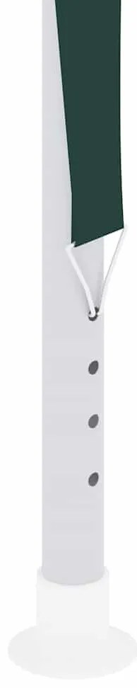 zöld rendezvénysátor oldalfalakkal 2,5 x 2,5 m 90 g/m²