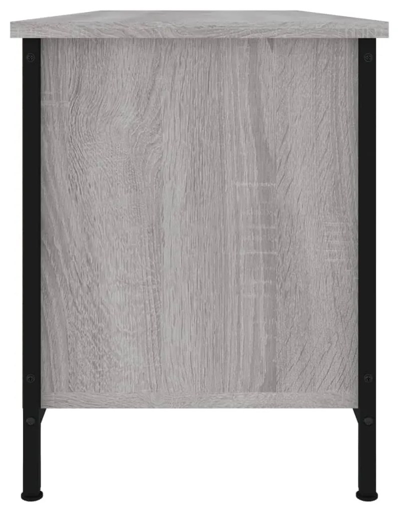 szürke sonoma színű szerelt fa TV-szekrény 102x35x45 cm
