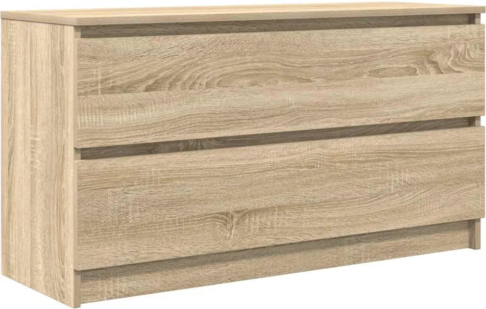 vidaXL sonoma tölgy színű szerelt fa TV-szekrény 100x35x54 cm