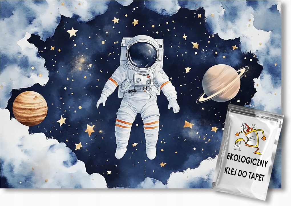 Fotótapéta Flizelina Űrhajós Ég Csillagok Bolygó 250x175 ragasztó