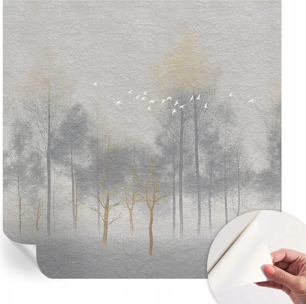 Modern Öntapadós Fotótapéta Mosható Erdei harmónia 250x250 cm