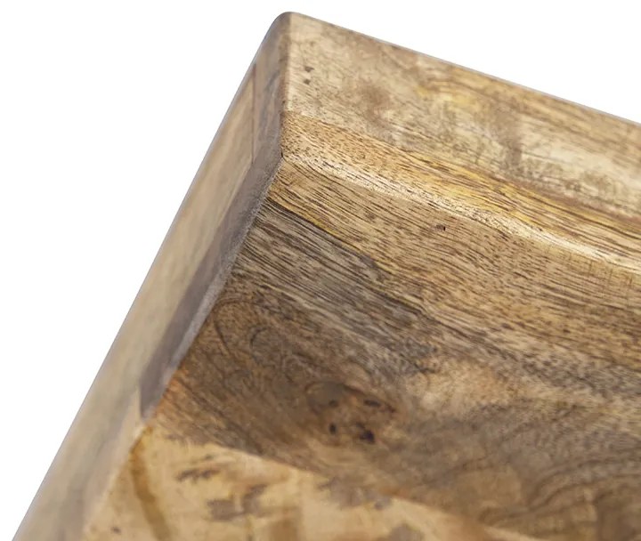 Ipari reflektor sötétszürke mangófa betétekkel, 3 lámpás - Mangoes