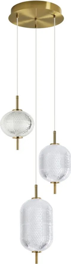 Italux Corado PND-81438-3-GD Függőlámpa 1x23W/LED 3000K 2104lm IP20