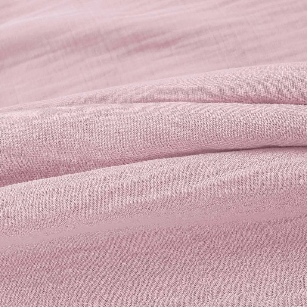 Goldea muszlin párnahuzat - pasztell rózsaszín 40 x 40 cm