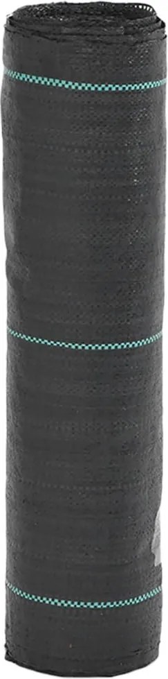 vidaXL fekete gyomfólia 0,5 x 50 m PP