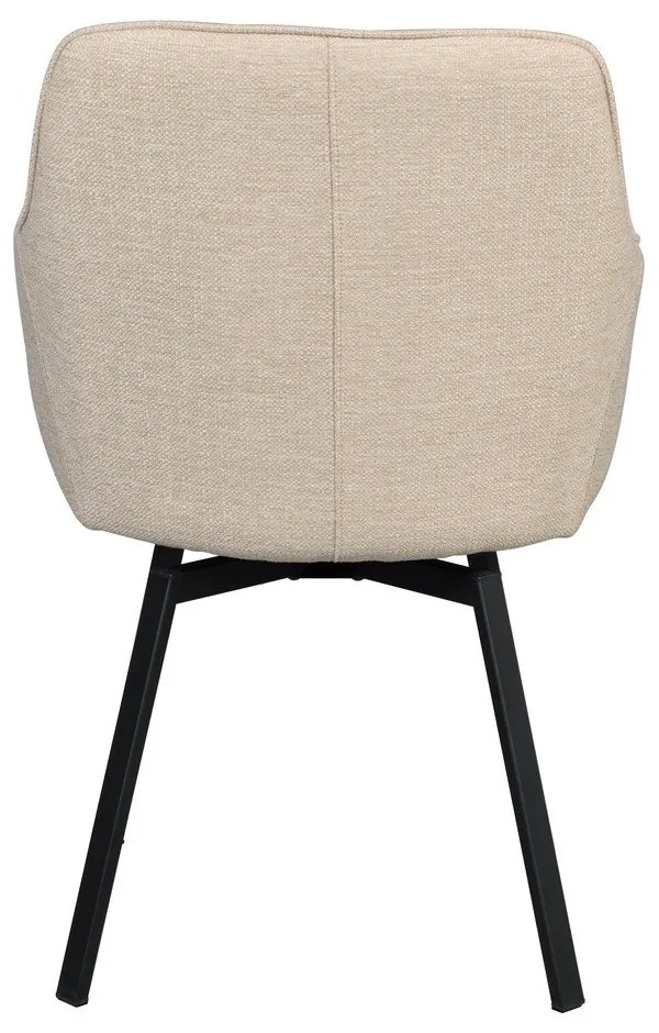 Bézs kárpitozott étkezőfotel szett 2 db-os Alison – Rowico