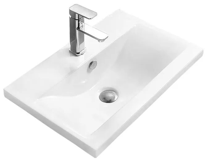 Mexen Emma részben munkalapba épített mosdó 51 x 39 cm, Fehér - 25055100