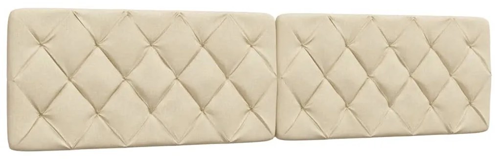 ágy matraccal krém 200x200 cm szövet