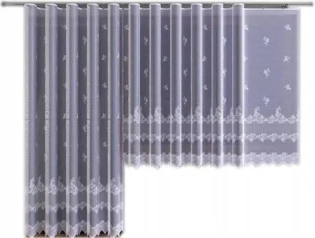 Mg Függöny jacquard fehér 648/229 250cm lengyel 0,5m