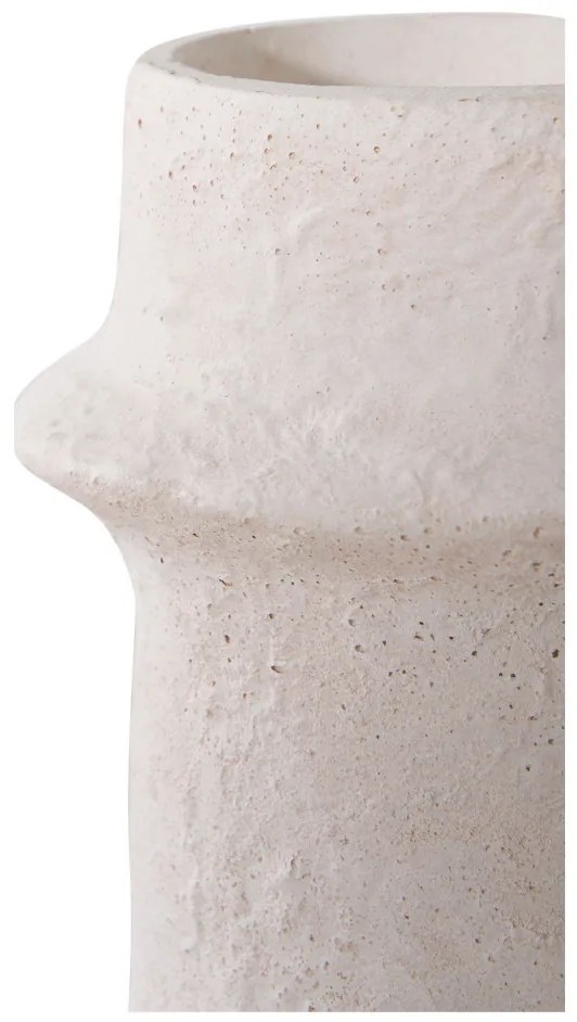 Gyertyatartó, cement, fehér, 2db