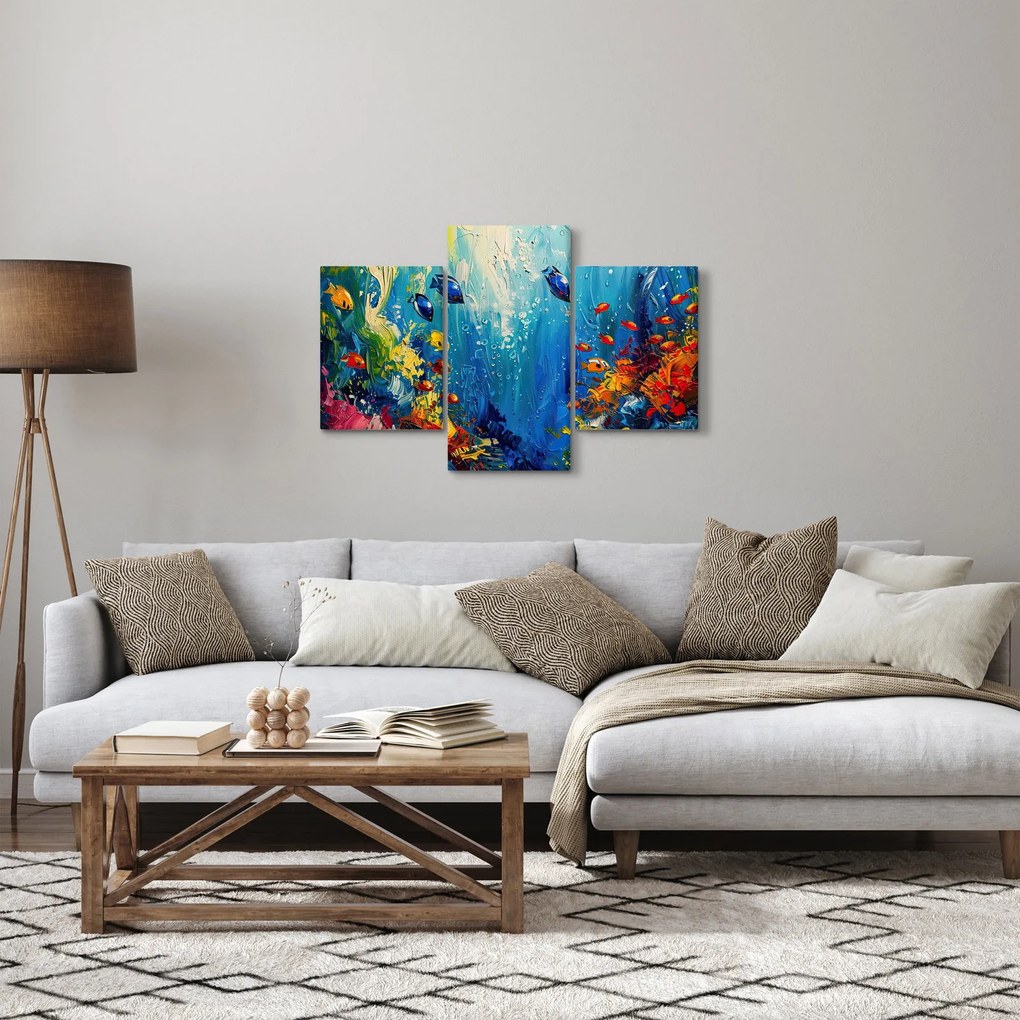 Kép - A víz alatti világ festése (90x60 cm)