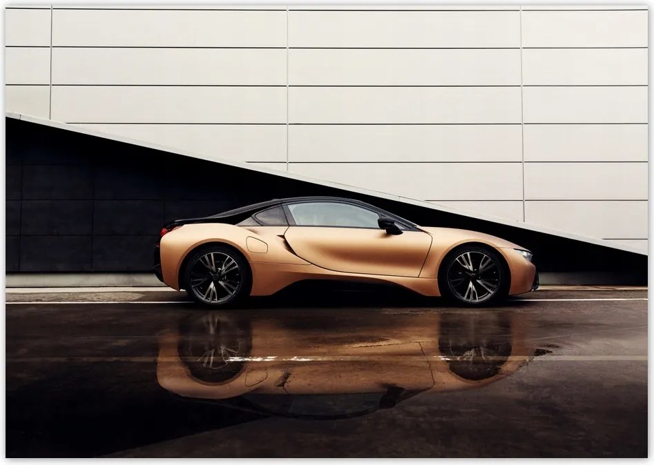 Fotótapéta flizelina 208x146 Arany Bmw Autó