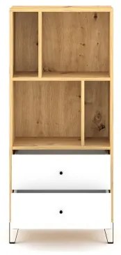 Komód SULA artisan tölgy/fehér