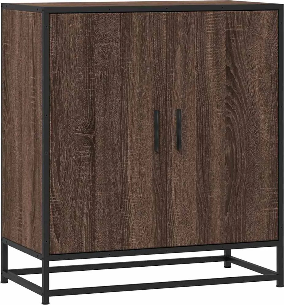 vidaXL barna tölgy színű szerelt fa tálalószekrény 68 x 35 x 76 cm