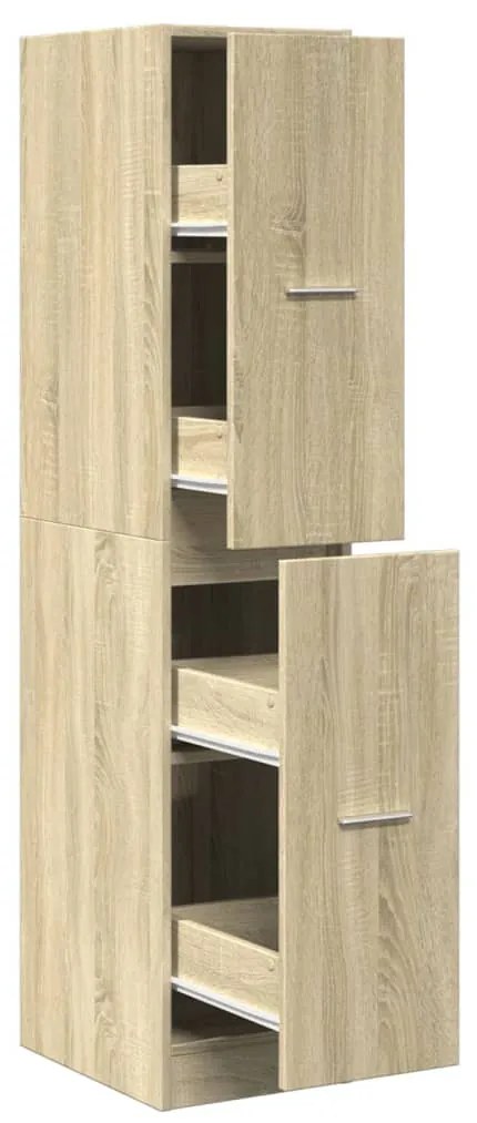 sonoma tölgyfa patikusszekrény 30 x 41 x 144,5 cm rétegelt fából