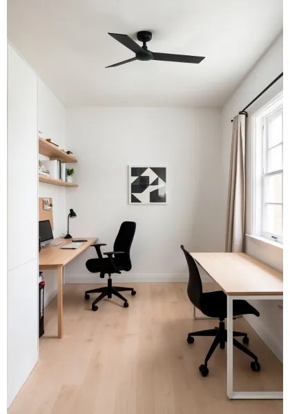 FARO 34296WT-Mennyezeti ventilátor RUDDER S fekete átm. 106 cm WT + távirányítás