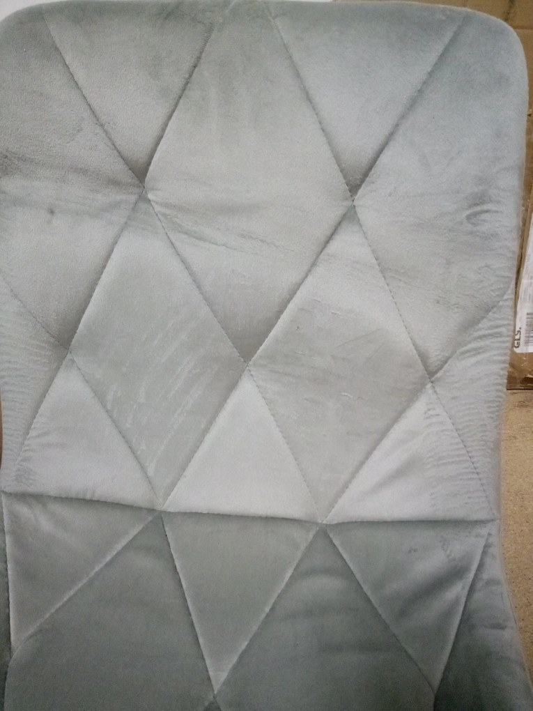 AKCIÓ Szürke bársony étkezőszék LIBRA fekete lábakkal II. minőség