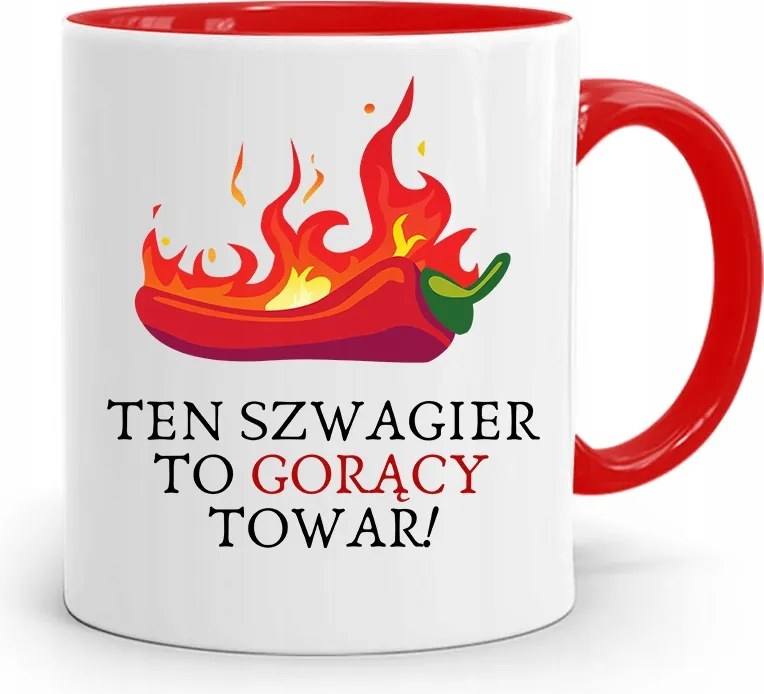 Sógornak Piros Bögre Születésnapi Ajándéknak, fényképes nyomattal