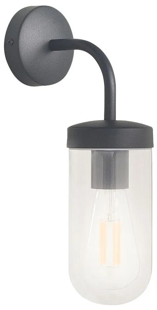 Rabalux Rabalux 3310 - Fürdőszobai fali lámpa YAGO 1xE27/60W/230V IP44 fekete RL3310