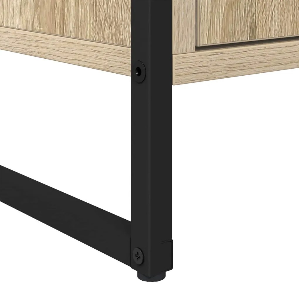 Széf fiókkal 2 pcs Sonoma 81 x 36 x 150.5 cm Faanyag