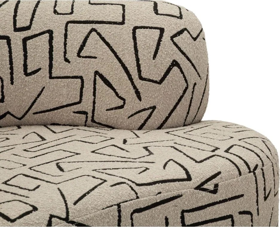 Bézs buklé kanapé 176 cm Nairobi – Mauro Ferretti