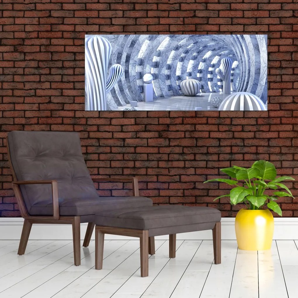 Kép - 3D absztrakció (120x50 cm)