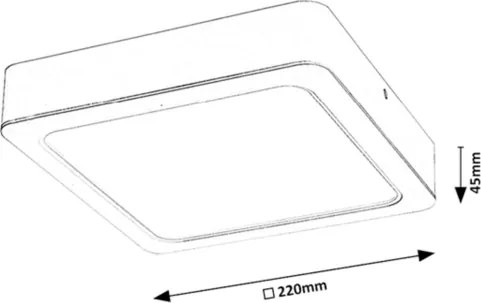 Rabalux 3176 - LED Mennyezeti lámpa SHAUN LED/24W/230V 22 cm