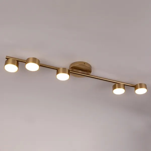 Spotlámpa PUNTO 5xGX53/12W/230V arany