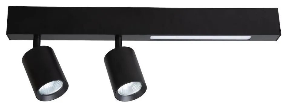 LED Spotlámpa MAGNET LED/5W/230V + 2xGU10/60W 3000/4000K fekete