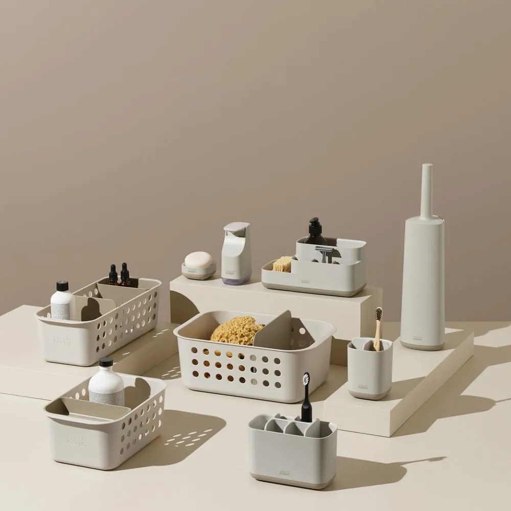 Bézs műanyag fogkefetartó állvány EasyStore – Joseph Joseph