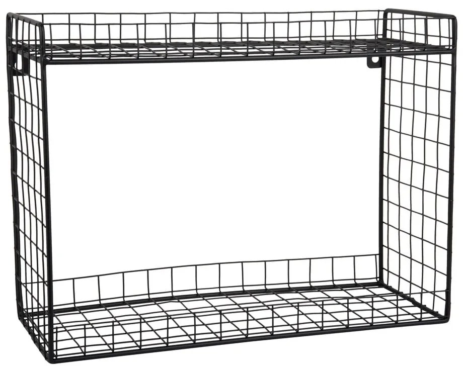 Fekete többszintes acél fali polc 40 cm Reja – PT LIVING