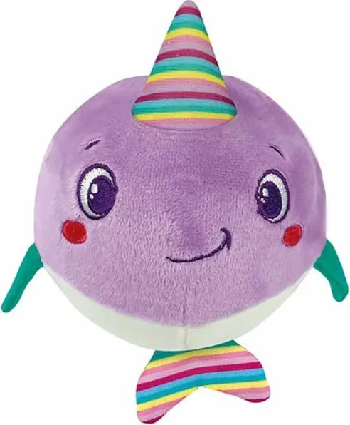 Narvál Whimsy plüss labdafigura, baba csörgő Clementoni