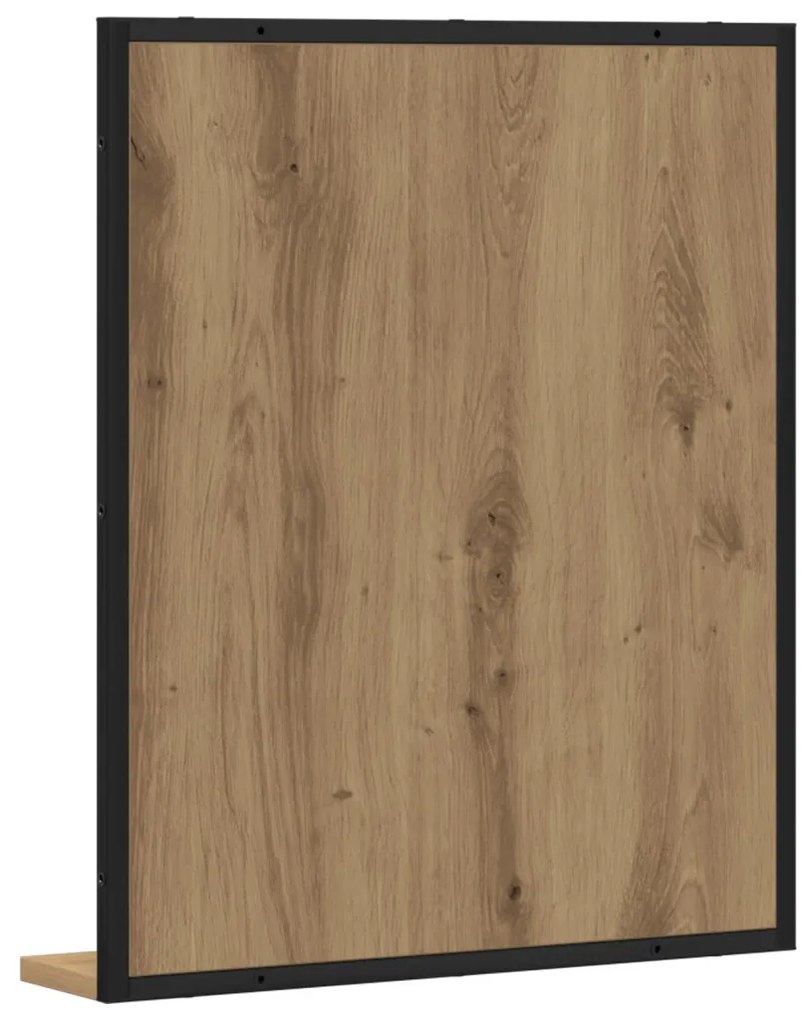 Fürdőszobai Tükör Kézműves Tölgy 50x12x60 cm Fából