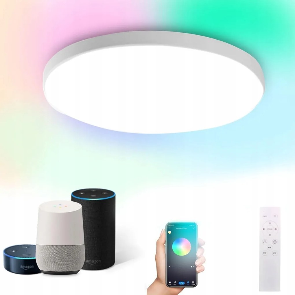 Plafon Rgbic Led Mennyezeti Panel Falra szerelhető Lámpa 36W Nem Pislog Kerek