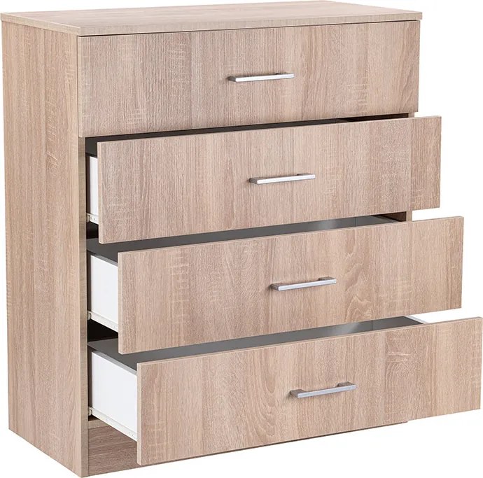 Miami komód 4 fiókos 80x92 cm sonoma tölgy-sonoma tölgy