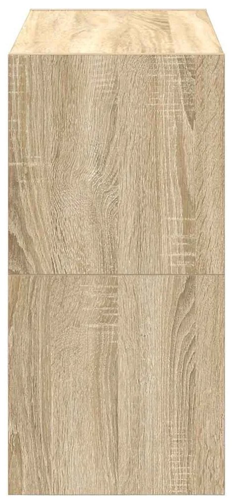 2 db sonoma tölgy cipőtartó állvány halmozható 60 x 30 x 30,5cm