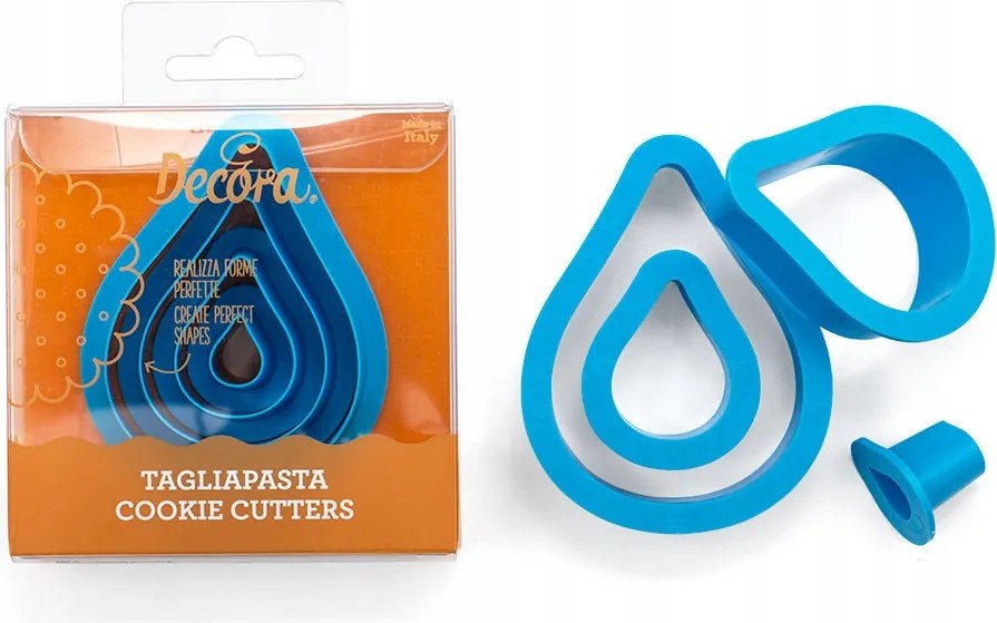 Formák Decora 4 db Csepp Könnycsepp