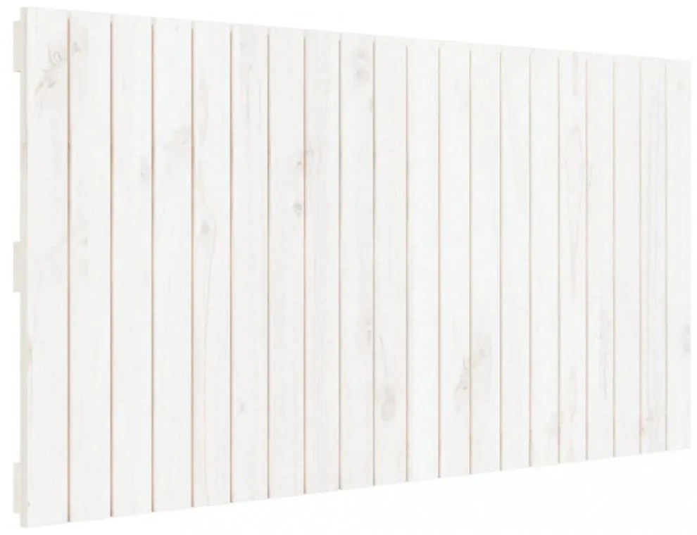 fehér tömör fenyőfa fali fejtámla 127,5 x 3 x 60 cm