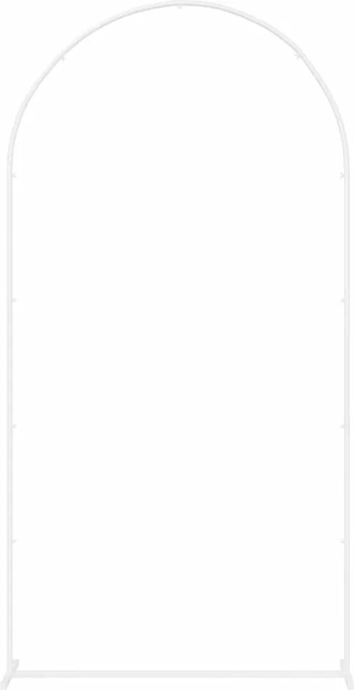 vidaXL Esküvői Ív Fehér 100 x 39 x 200 cm Acél