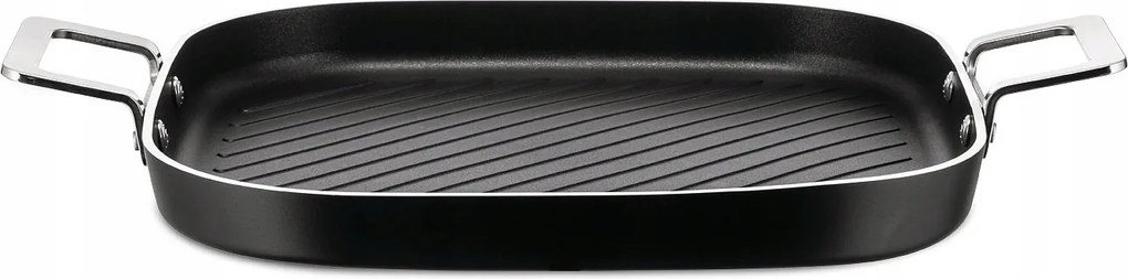 Alessi Pots &amp; Pans Grill serpenyő tapadásmentes bevonattal Fekete
