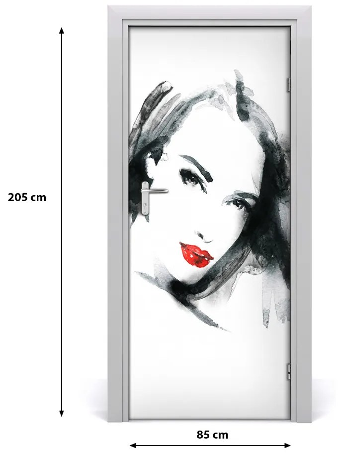 Poszter tapéta ajtóra Portré, nő 75x205 cm