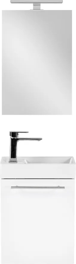 Fantastic fürdőszoba bútor Melanie tükörrel, fehér színben