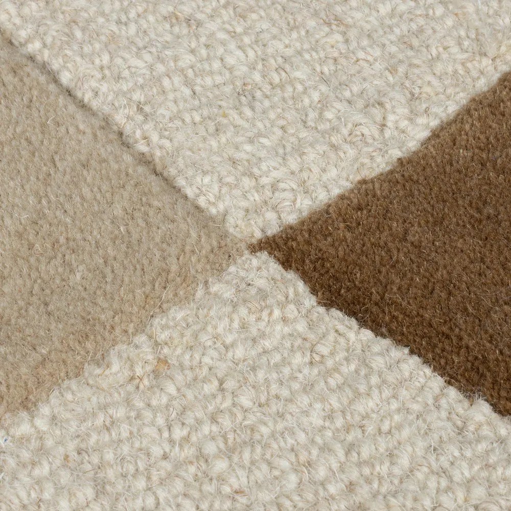 Barna-bézs gyapjú szőnyeg 160x230 cm Glow – Flair Rugs