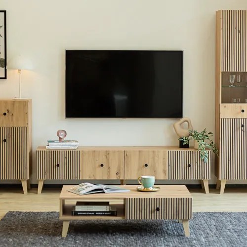 BERLIN 2 fiókos dohányzóasztal | Artisan Tölgy