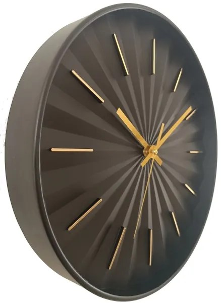 Globo B992533 - Falióra Ø 30,5 cm 1xAA fekete